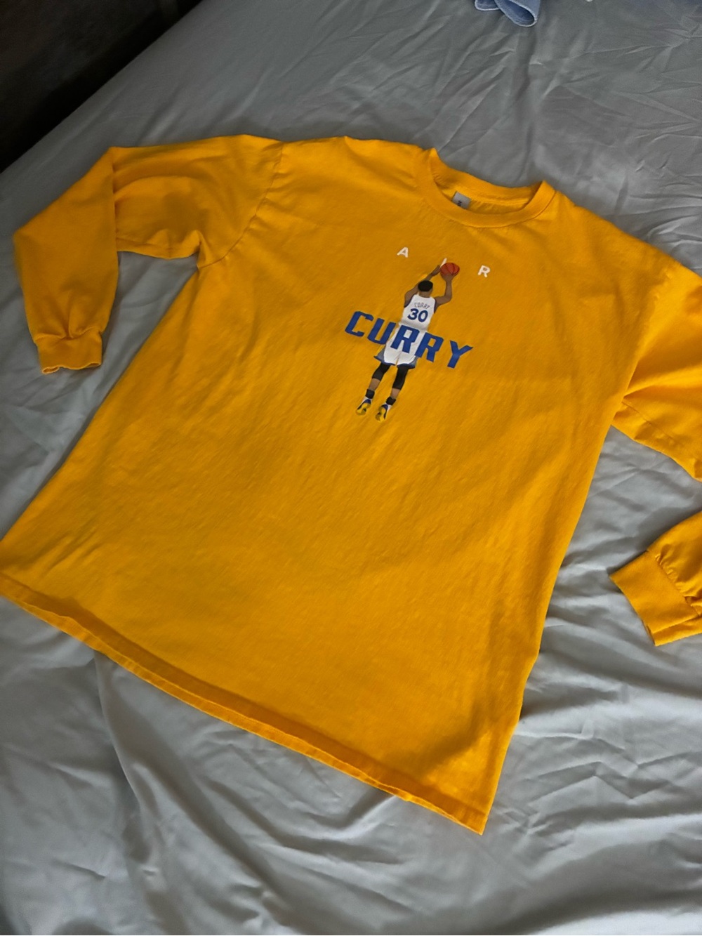 Steph Curry ‘Air Curry’ Golden State Warriors Long Sleeve Shirt Size Large